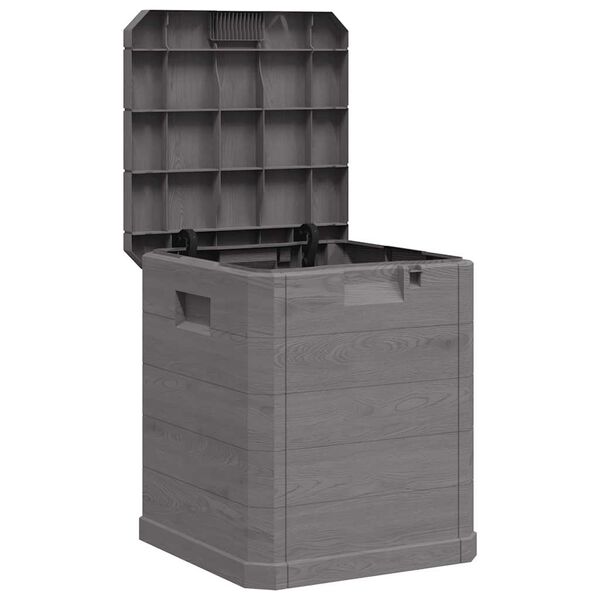 vidaXL Bo&icirc;te de rangement de jardin 90 L Marron