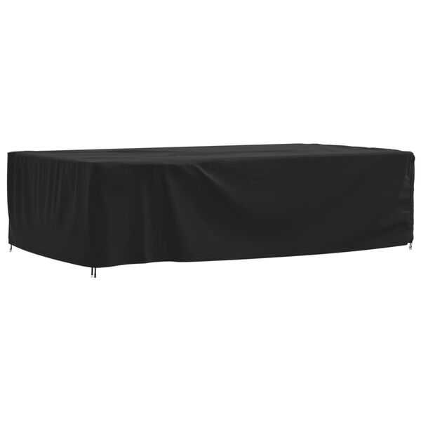 vidaXL Housse de salon de jardin noir 315x180x74 cm oxford 420D