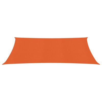 vidaXL Voile d'ombrage 160 g/m² Orange 2,5x5 m PEHD