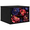 vidaXL Cabinet de chevet mural KIEL Ch&ecirc;ne noir 36 x 33 x 25 cm