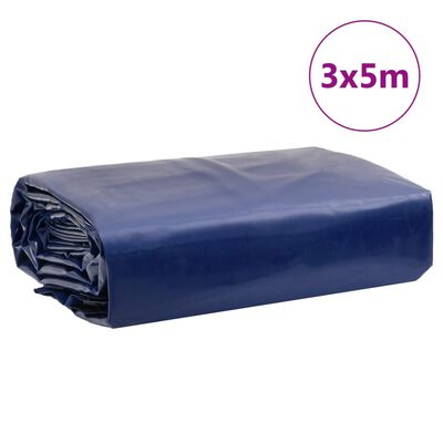vidaXL Bâche bleu 3x5 m 650 g/m²