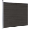 vidaXL Panneau de cl&ocirc;ture WPC 175x146 cm Noir