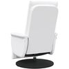 vidaXL Fauteuil de massage pivotant Blanc 71 x 90 x 105 cm Simili cuir