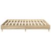 vidaXL Cadre de lit sans matelas ch&ecirc;ne sonoma 200x200 cm