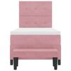 vidaXL Lit &agrave; ressorts avec matelas Rose 80 x 200 cm Velours