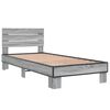 vidaXL Cadre de lit sans matelas sonoma gris 90x200 cm