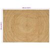 vidaXL Tapis de surface Rectangulaire Marron 240 x 340 cm Jute