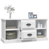 vidaXL Meuble TV blanc 99,5x35,5x48 cm bois d'ingénierie