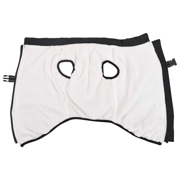 vidaXL Manteau pour chien Noir L48 Fleece et Polyester