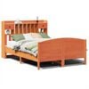 vidaXL Lit biblioth&egrave;que sans matelas cire marron 160x200 cm pin massif