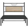 vidaXL Cadre de lit sans matelas ch&ecirc;ne sonoma 107x203 cm