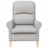 vidaXL fauteuil Gris nuage 76 x 94 x 102 cm tissu