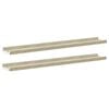 vidaXL &Eacute;tag&egrave;res murales 2 pcs blanc et ch&ecirc;ne sonoma 80x9x3 cm