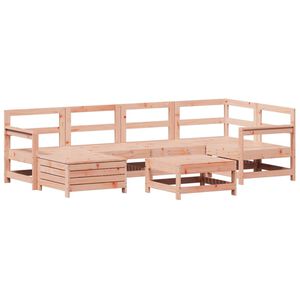 vidaXL Salon de jardin 7 pcs bois massif sapin de douglas
