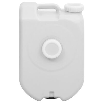 vidaXL Réservoir d'eau portable avec adaptateur 24 L gris