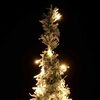 vidaXL Sapin de No&euml;l artificiel escamotable neige floqu&eacute;e 50 LED 120cm