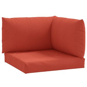 vidaXL Coussins de palette lot de 3 rouge m&eacute;lang&eacute; tissu