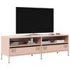 vidaXL Meuble TV rose 135x39x43,5 cm acier laminé à froid