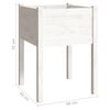 vidaXL Jardinières 2 pcs Blanc 50x50x70 cm Bois de pin massif