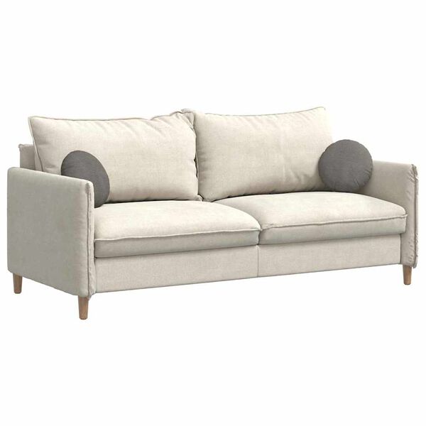 vidaXL Coussins de si&egrave;ge 2 pcs Gris clair &Oslash; 30 x 13 cm