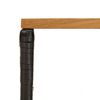 vidaXL Table de jardin Noir 80 x 40 x 40 cm Acier et Rattan Poly