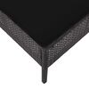 vidaXL Salon de jardin 6 pcs avec coussins r&eacute;sine tress&eacute;e noir