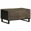 vidaXL Table basse noir 80x50x40 cm bois massif de manguier