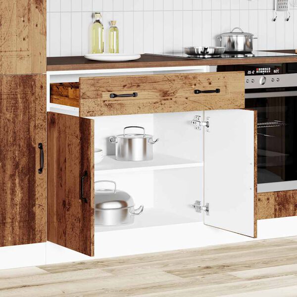 vidaXL Armoire de cuisine Kalmar vieux bois bois d'ing&eacute;nierie