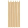 vidaXL Rideaux en voile avec passe-tringles 2 pcs sable