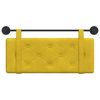 vidaXL T&ecirc;te de lit suspendue Jaune 110 x 55 x 5 cm Velours