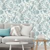 DUTCH WALLCOVERINGS Papier peint Feuilles et toucan Bleu