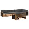 vidaXL Ensemble de canap&eacute;s d'ext&eacute;rieur 8 pcs Naturel et Anthracite