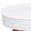 vidaXL Table basse Bois de récupération massif 60x45 cm Blanc