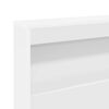 vidaXL T&ecirc;te de lit de rangement Blanc 140 cm Bois d'ing&eacute;nierie