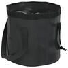 vidaXL Seaux pliables 2 pcs noir 30 L PVC