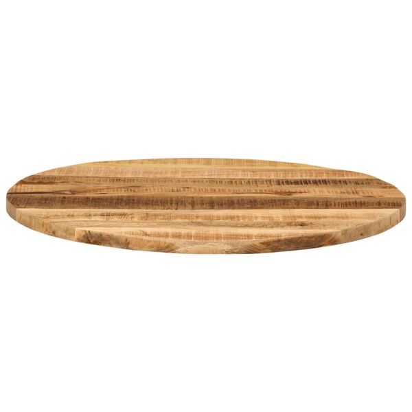 vidaXL Dessus de table &Oslash; 80x2,5 cm rond bois massif de manguier brut