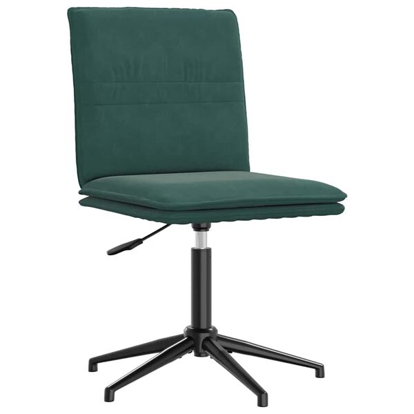 vidaXL Chaises à manger lot de 4 Vert foncé Velours