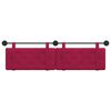 vidaXL T&ecirc;te de lit suspendue Bordeaux 190 x 55 x 5 cm Velours