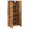 vidaXL Haut Armoire 2 pcs Bois Ancien Bois d'ing&eacute;nierie