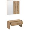 vidaXL Ensemble de meubles de couloir ch&ecirc;ne artisanal bois ing&eacute;nierie