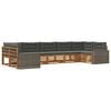 vidaXL Ensemble de canap&eacute;s d'ext&eacute;rieur 7 pcs Naturel et Anthracite