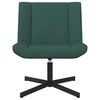 vidaXL Chaise pivotante Vert fonc&eacute; 63 x 75 x 76 cm tissu