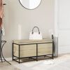 vidaXL Bo&icirc;te de rangement avec couvercle ch&ecirc;ne sonoma bois ing&eacute;nierie