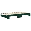 vidaXL Lit de jour et gigogne et matelas vert fonc&eacute; 100x200 cm velours