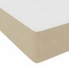 vidaXL Cadre de lit avec matelas Gris Vert Clair 120 x 200 cm tissu