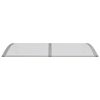 vidaXL Auvent de porte Gris 150x75 cm Polycarbonate