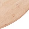 vidaXL Dessus de table rond &Oslash;90x1,5 cm Bois de ch&ecirc;ne massif non trait&eacute;