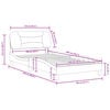 vidaXL Cadre de lit sans matelas Hvar marron 100x200 cm similicuir