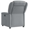 vidaXL Fauteuil inclinable &eacute;lectrique Gris clair Tissu