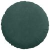 vidaXL Coussins de si&egrave;ge 2 pcs Vert fonc&eacute; &Oslash; 40 x 13 cm Velours
